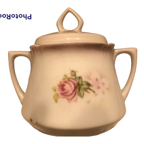Vintage Beautiful LEUCHTENBURG "Roses"‎ Covered Sugar Bowl with Lid-Germany - Picture 3 of 6